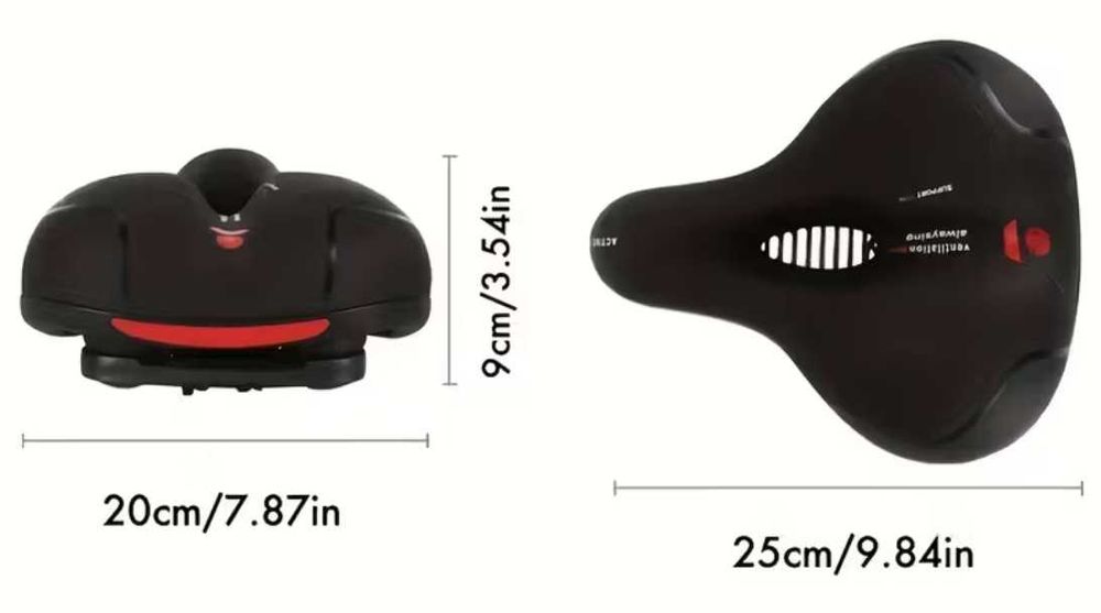 Siodełko rowerowe żelowe szerokie