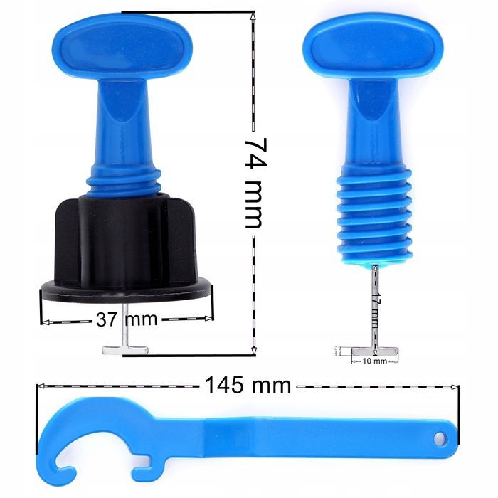 System Poziomowania Płytek Kliny Klipsy Uchwyt 100