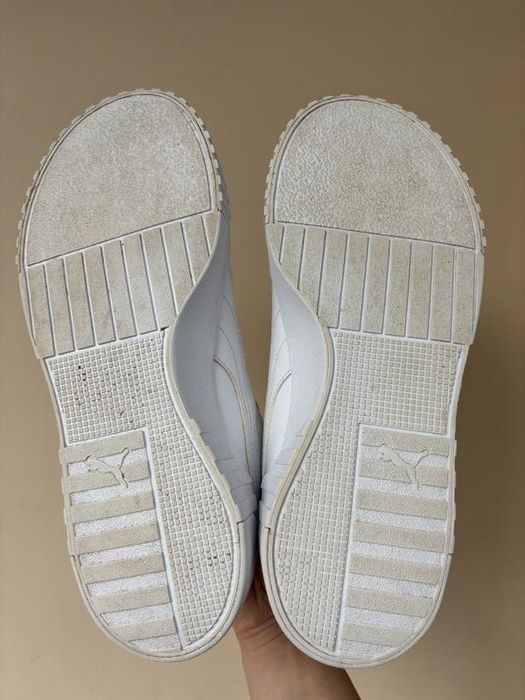 Шкіряні кросівки Puma cali all white