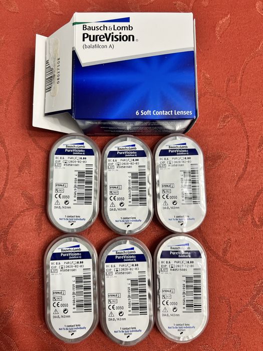 Zestaw 6 szt. soczewki miesięczne 0.00 Bausch&Lomb