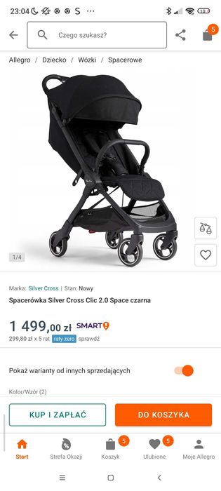 Wózek spacerówka