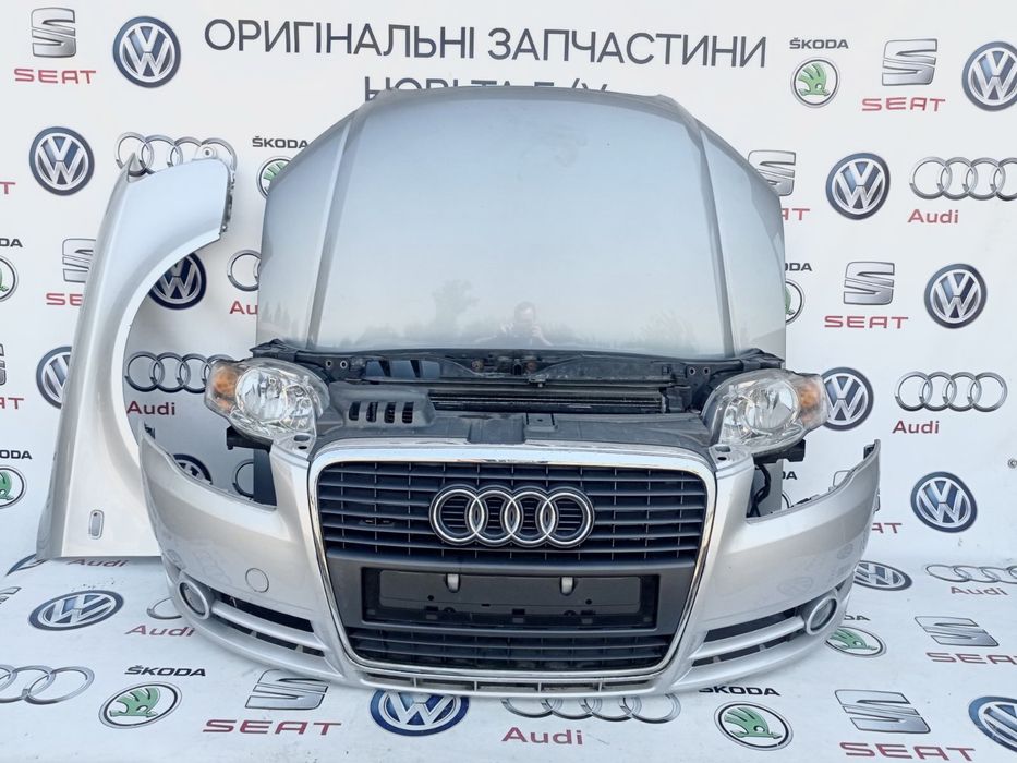 Капот фара телевізор радіатор вентилятор крило дифузор Audi A4 B7