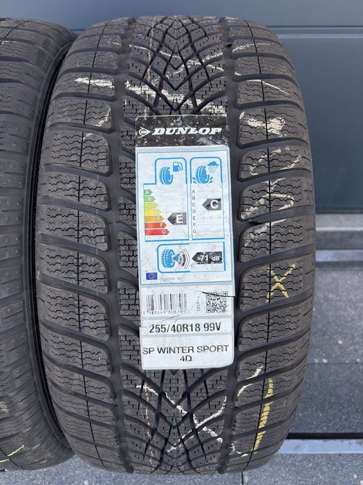 Nowe opony zimowe 255 40 r18 Dunlop 2024r