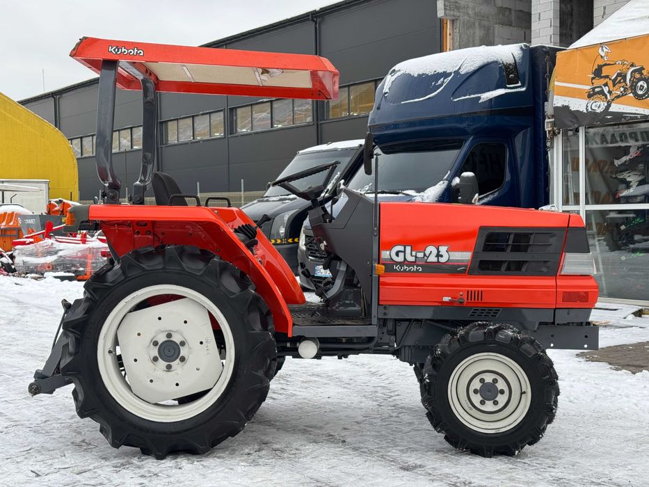 Японський трактор/мінітрактор KUBOTA GL23!+Дашок! РЕВЕРС! 4х4!+ ФРЕЗА