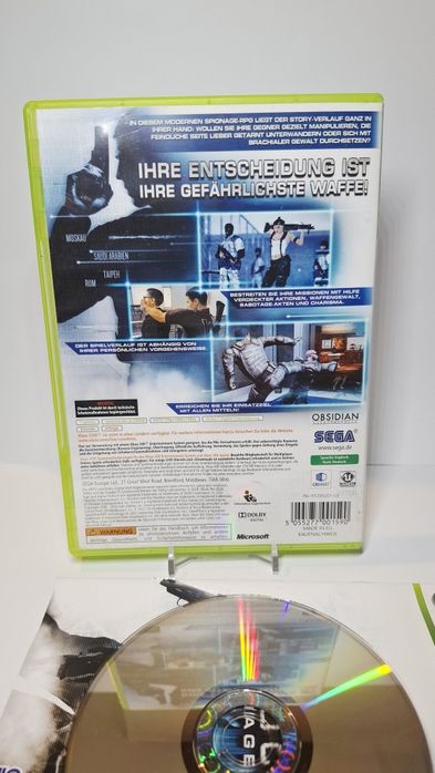 Alpha Protocol Xbox 360 stan bdb