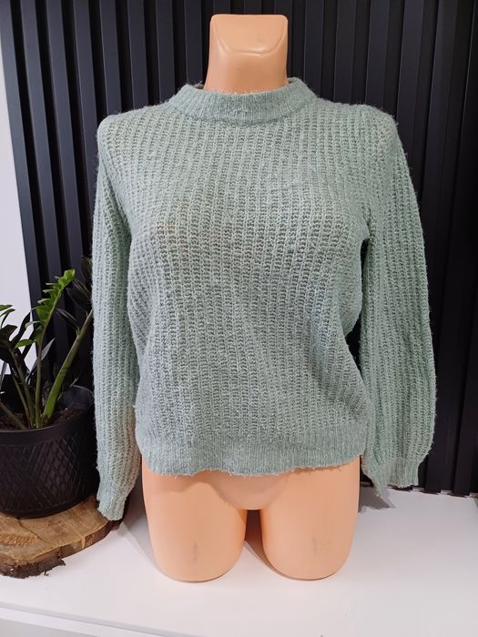 Miętowy damski sweterek Pieces
