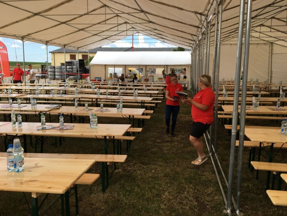 Namiot bankietowy 320 m2, grill, zestawy biesiadne, nalewak do piwa