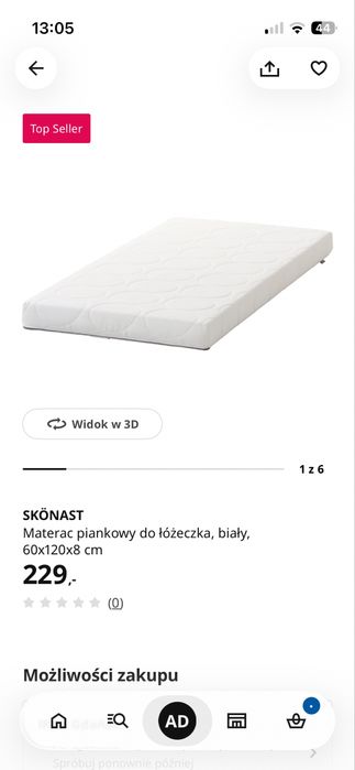 Sprzedam nowy materac do lozeczka