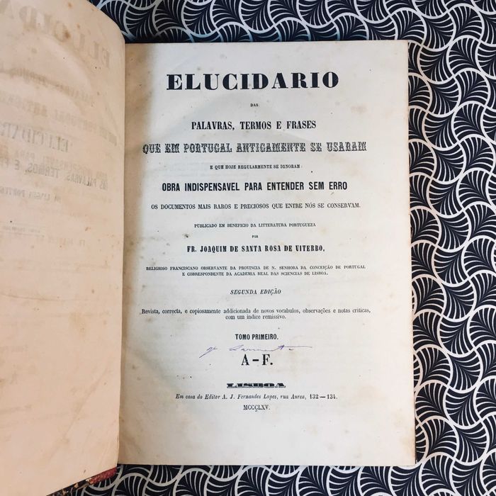 Elucidario das Palavras -  Viterbo