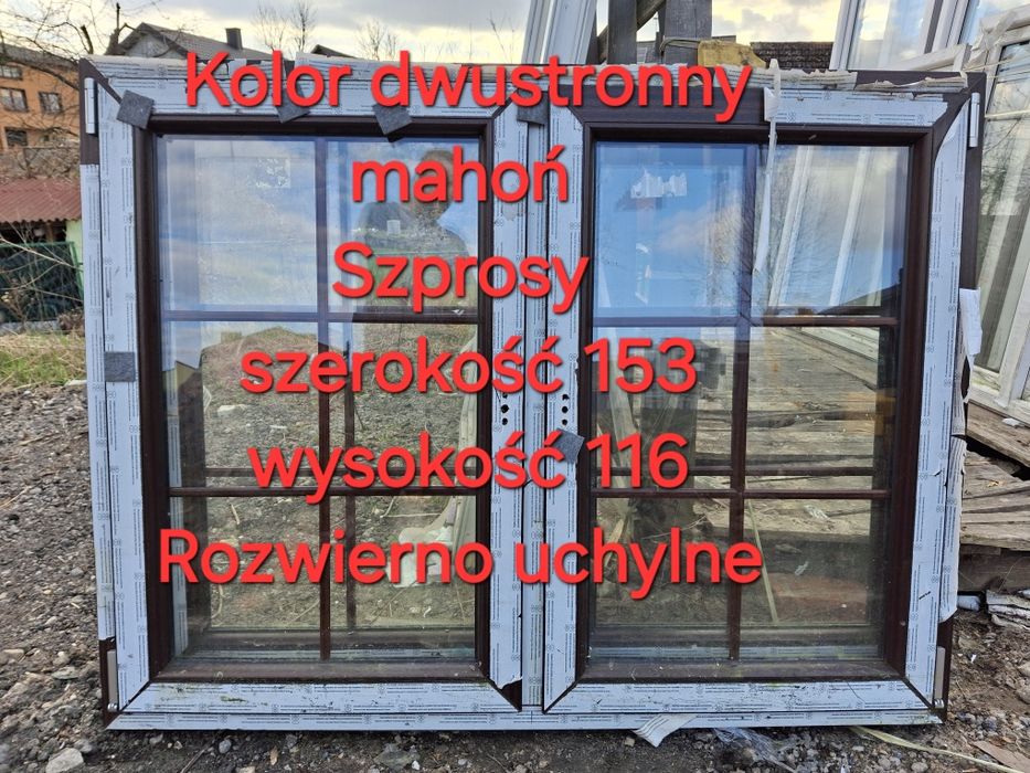 Okno 116x143 nowe 3 szyby Rozwierno-uchylne CIEPŁE