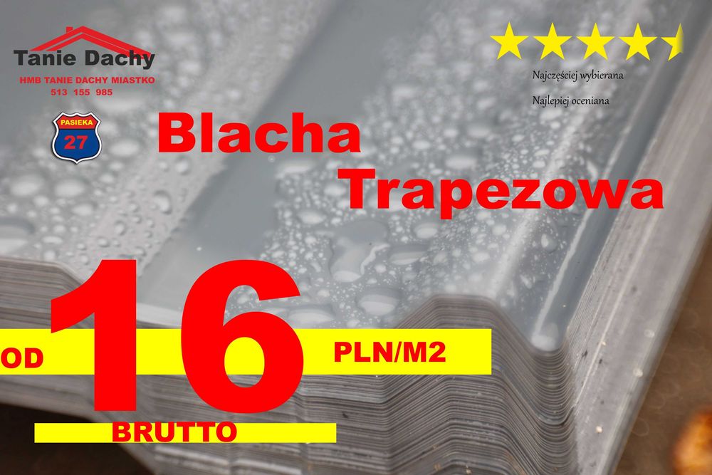 Blacha trapezowa T14 T18 kolor cena brutto