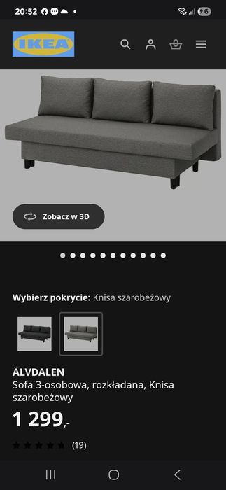 Kanapa rozkładana