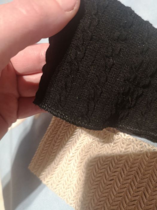 Opaski na głowę czarna i beżowa