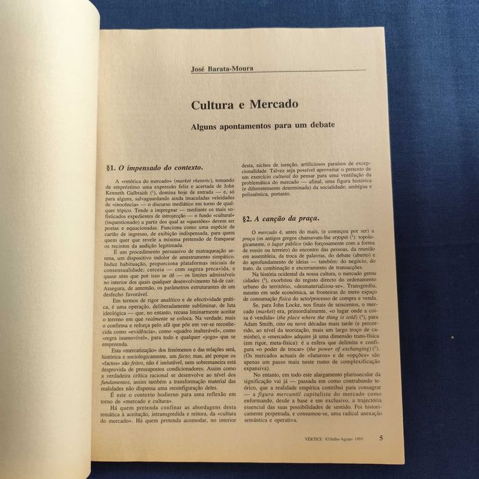 Revista Vértice 67 - Julho-Agosto 1995