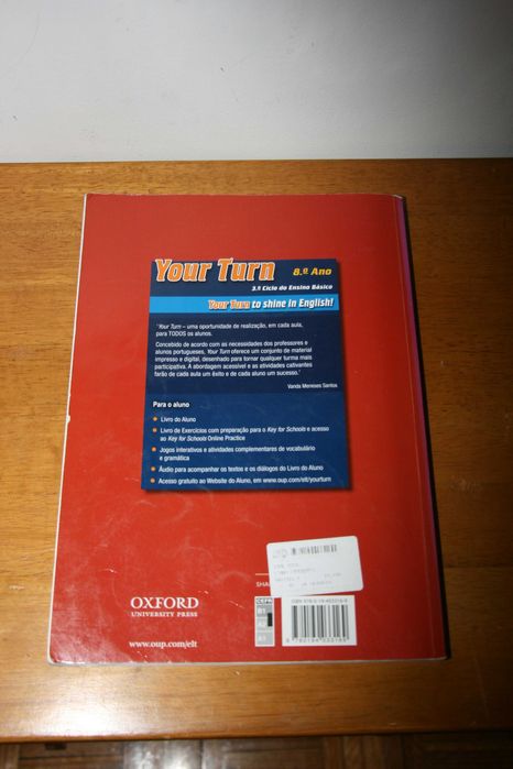 Manual + Livro de Exercícios "Your Turn - 8º ano"