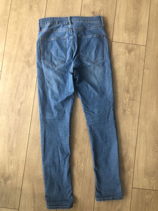 Spodnie h&m dzinsy jeansy niebieskie hm