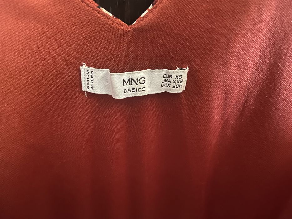 Kombinezon Mango, krótki, na ramiączkach, listki, wzór roślinny