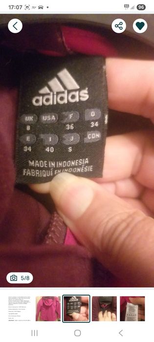 Kurtka adidas wiosenna climaproff Nowa  rozm 36 S