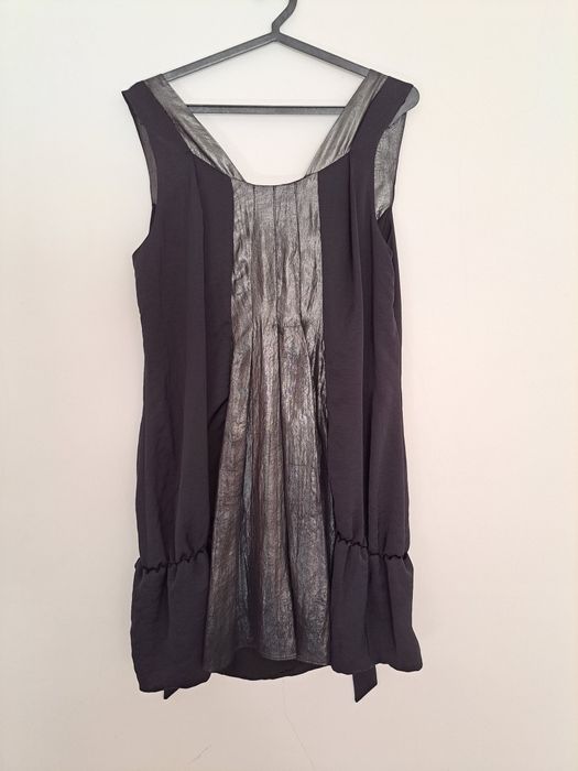 Vestido preto e cinza Ana Sousa