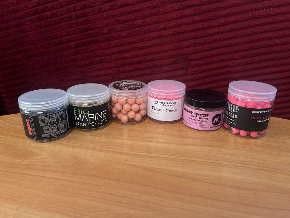 Kulki przynętowe Pop-Up i Wafters (CC Moore, Nash, Mainline) NOWE + UŻYWANE