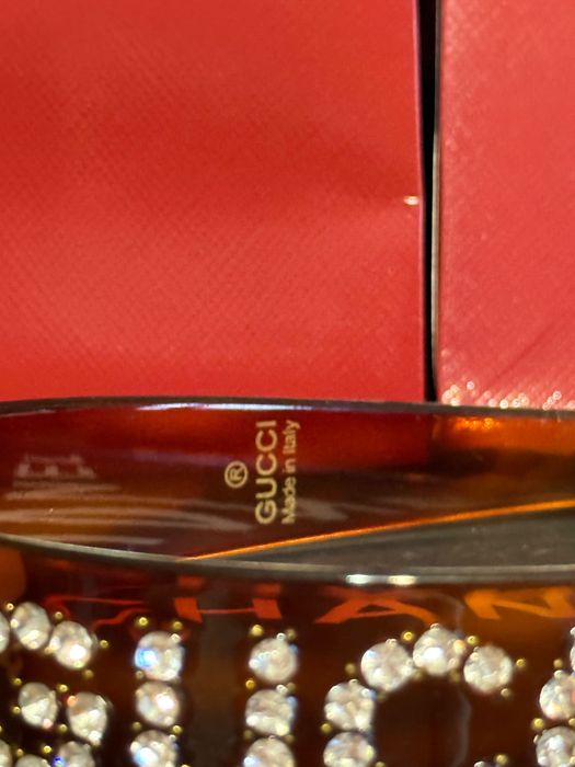 Opaska na włosy brązowa Logo Gucci nowa