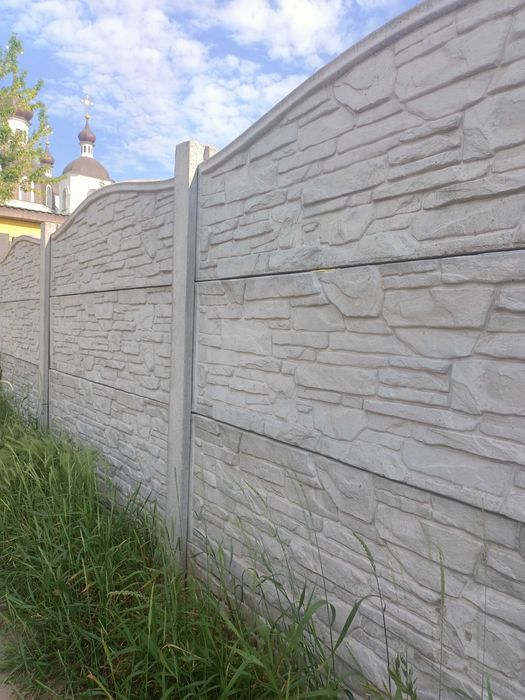 Євро забор, бетонний паркан, бетонные заборы