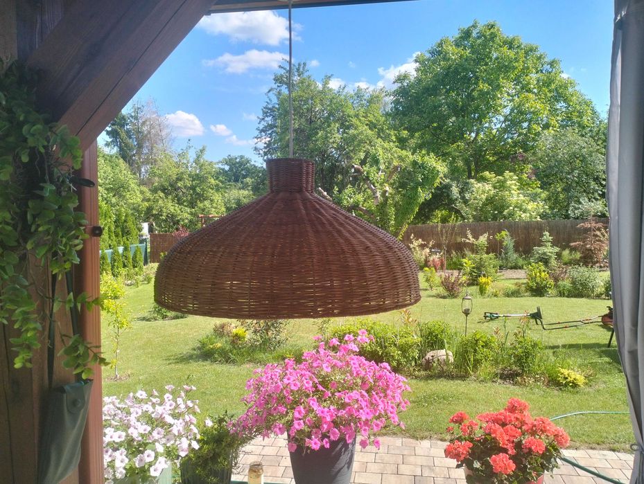 Lampa wisząca wiklina