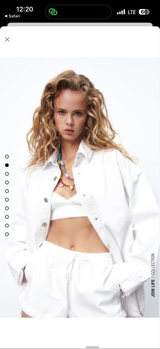 Біла джинсовка zara