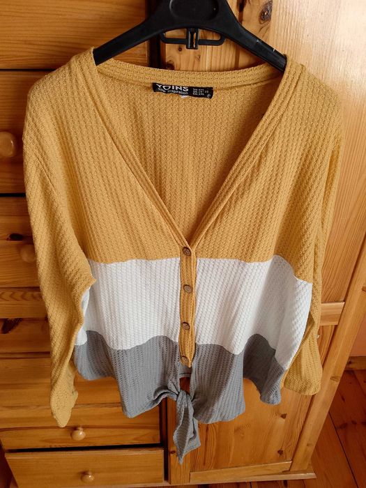 Sweter w paski xxl