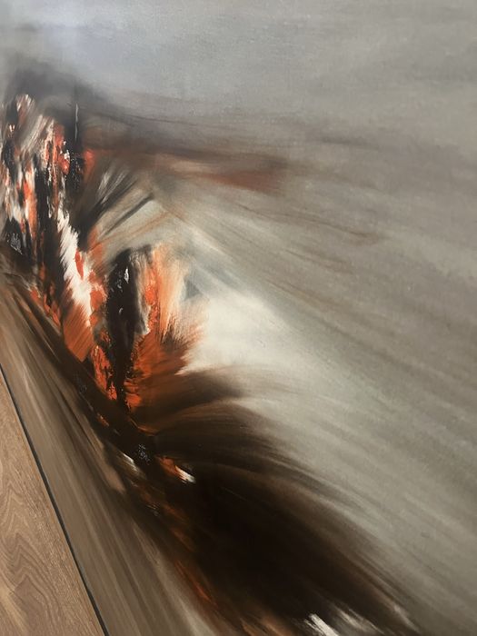 Quadro abstrato original grande (150x100 cm) – assinado  Cardoso Henrique (1991)