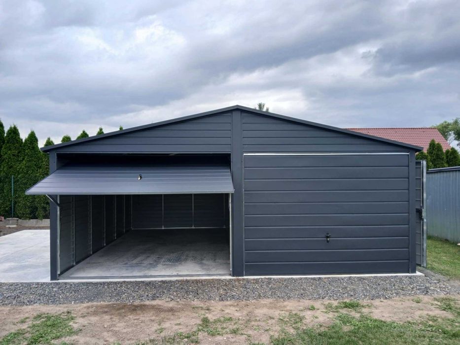 garaż blaszany 6x5,80, 6x6, 6x5, profil zamknięty, hale, wiaty