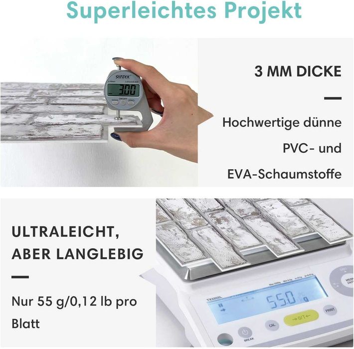 10 sztuk paneli ściennych 3D o sztuczna cegła samoprzylepna