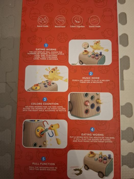 Gra magnetyczna nakarm ptaszka