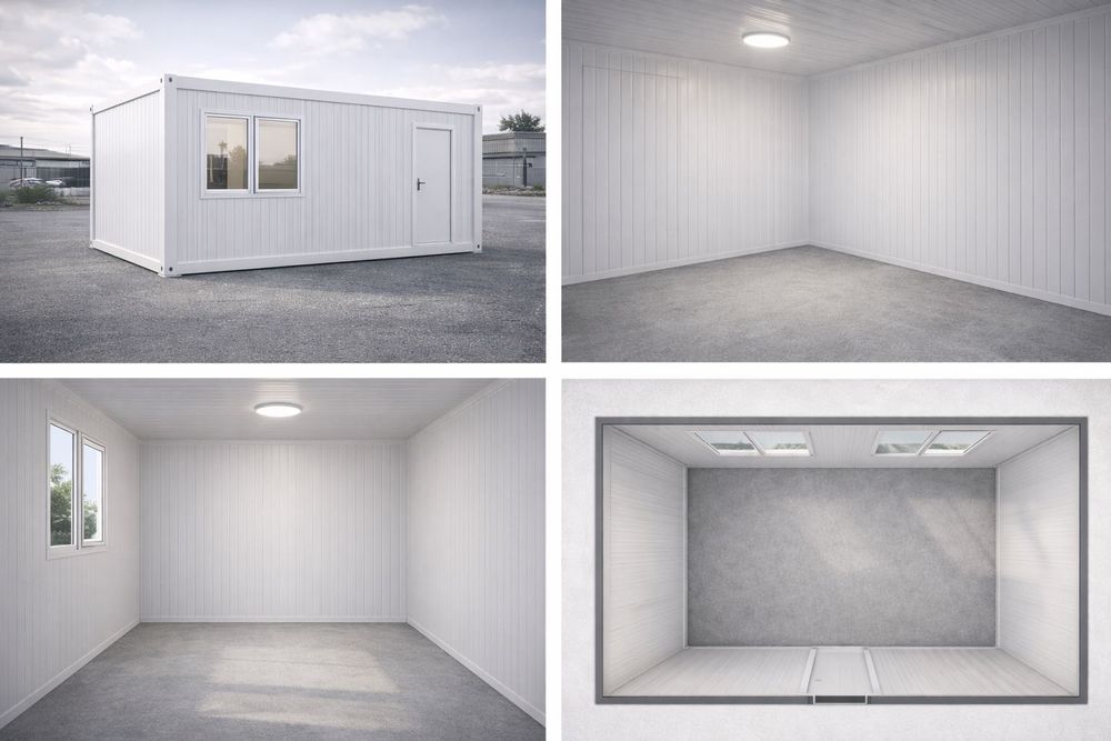 Kontener Biurowy Domek letniskowy Biuro magazyn garaż transport  6x3