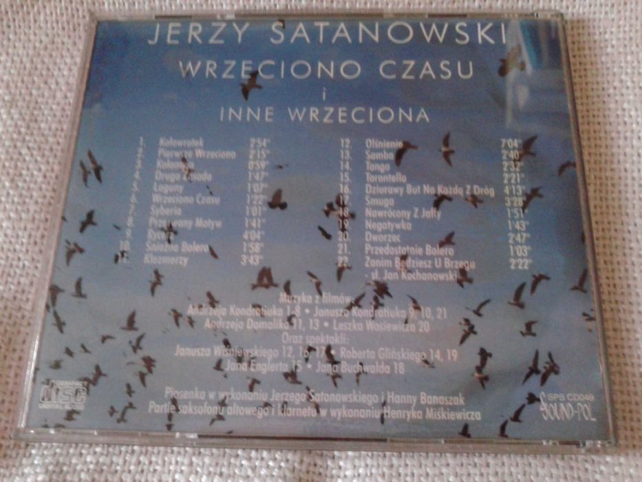Jerzy Satanowski – Wrzeciono Czasu i Inne Wrzeciona   CD