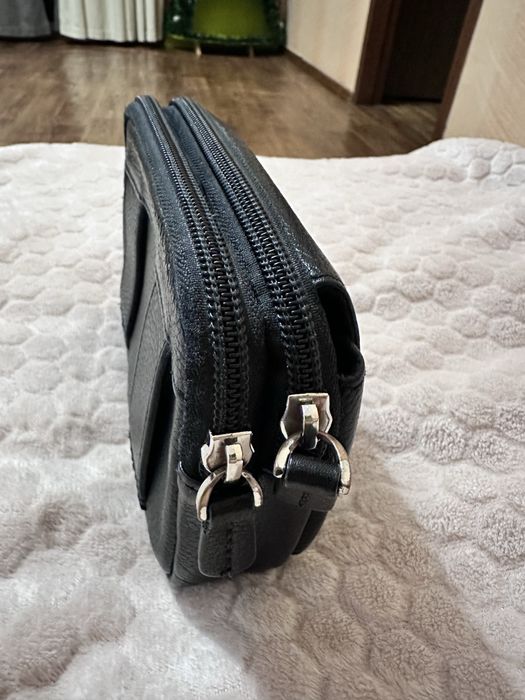 Сумка Tergan на пояс кожанная