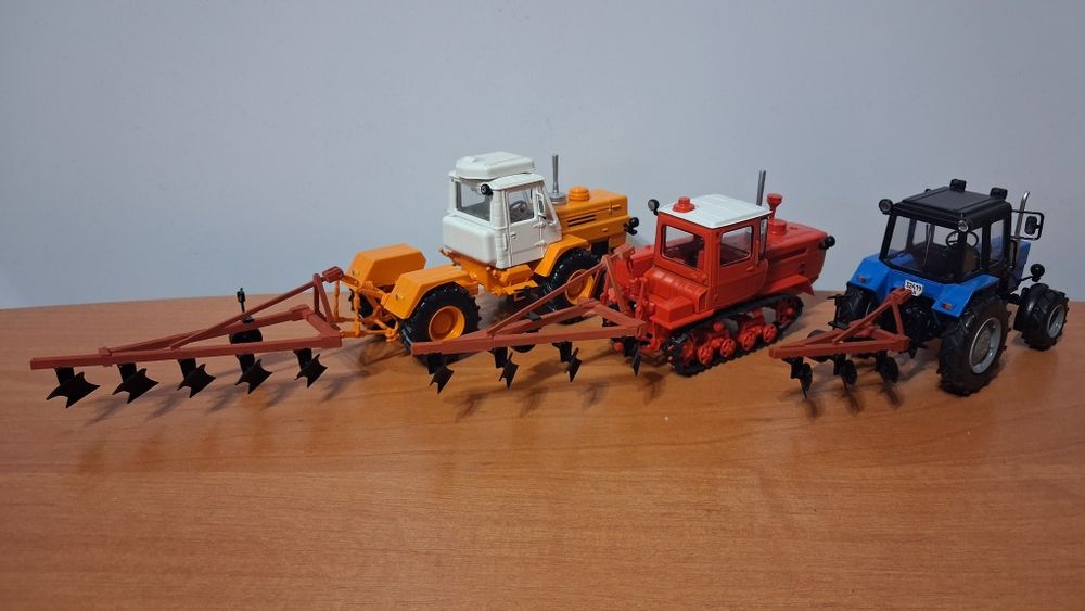 Трактор,МТЗ,ЮМЗ,Т 40,дт 75,т 150к,1 43,СССР,трактора,деагостини,плуг