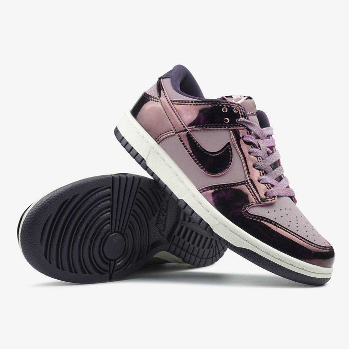 Кросівки Nike SB Dunk Low SE фіолетові лакові, жіночі данки (36-41)