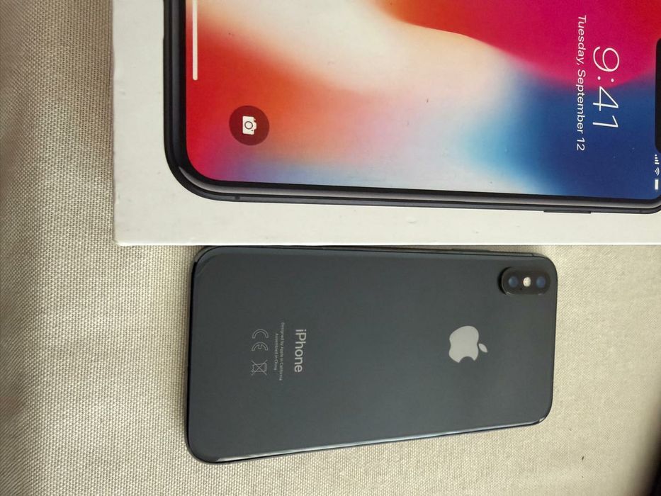 Продається Apple iPhone X на 256 ГБ у хорошому стані.
Телефон доглянутий, акуратно використовувався.
Усі основні функції працюють.

Пам’ять: 256 ГБ.
