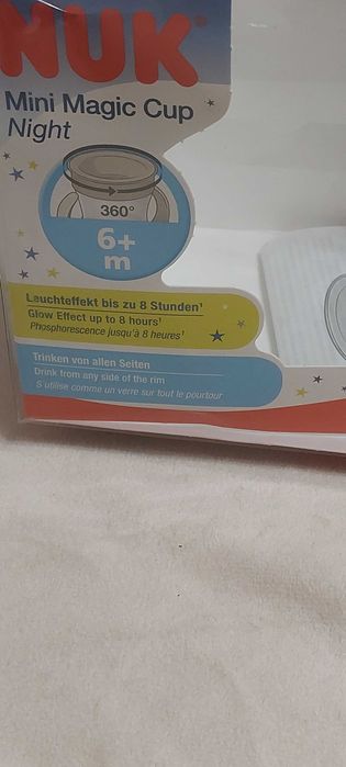 NUK Magic Cup Night kubek z uchwytami 6m+ 160 ml