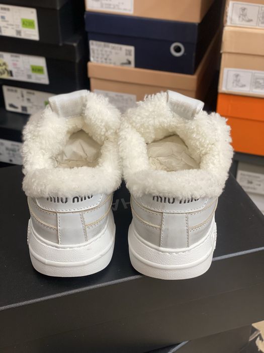 Женская обувь бренд MIU MIU кожа Распродажа  кроссовки мехакция скидка