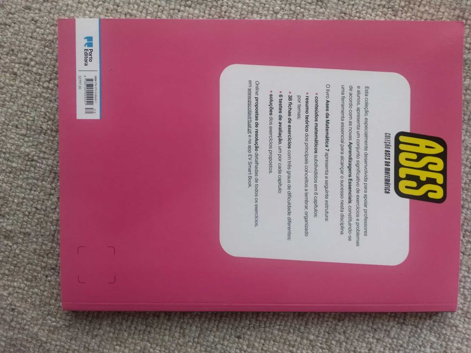 Livro de matemática: Ases da matemática 7