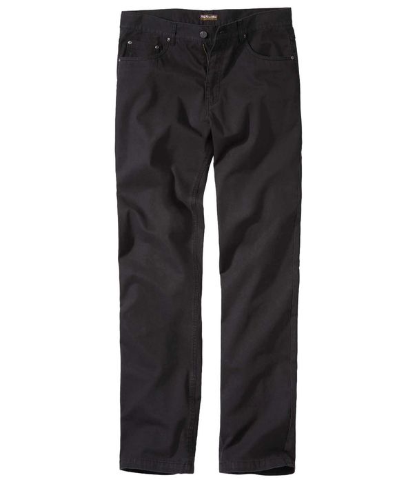 Spodnie męskie casual czarne bawełniane 50 M S1022 ATLAS FOR MEN