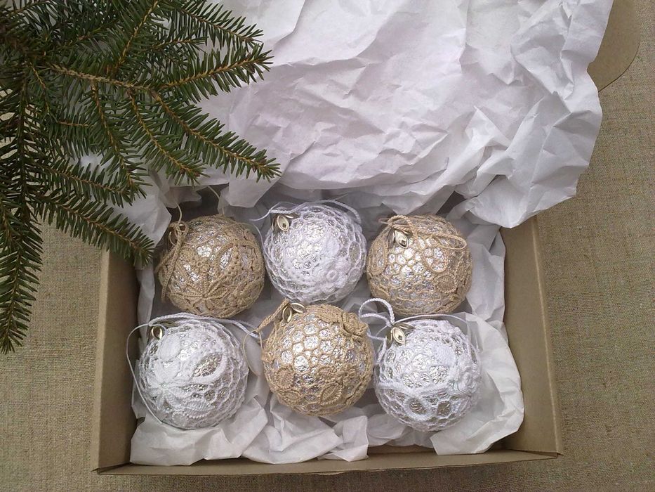 Новогодние шарики. Авторская, ручная работа.