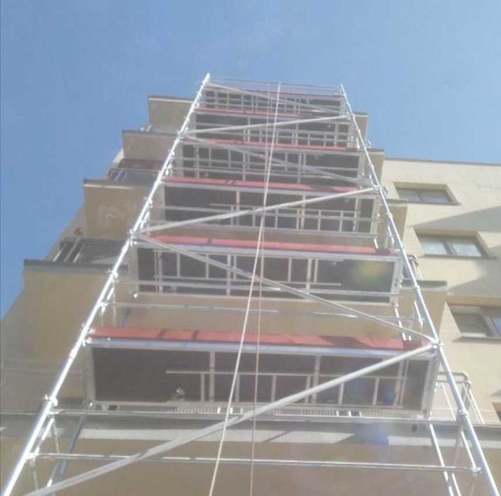 TANIE RUSZTOWANIE do Balkonów Tarasów Wieża Słupek RUSZTOWANIA Wys.14m