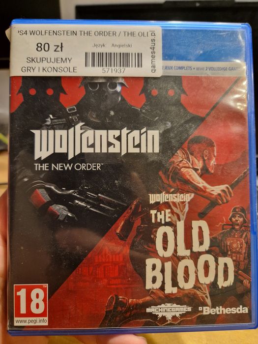 Wolfenstein The New Order/The Old Blood PS4 ENG