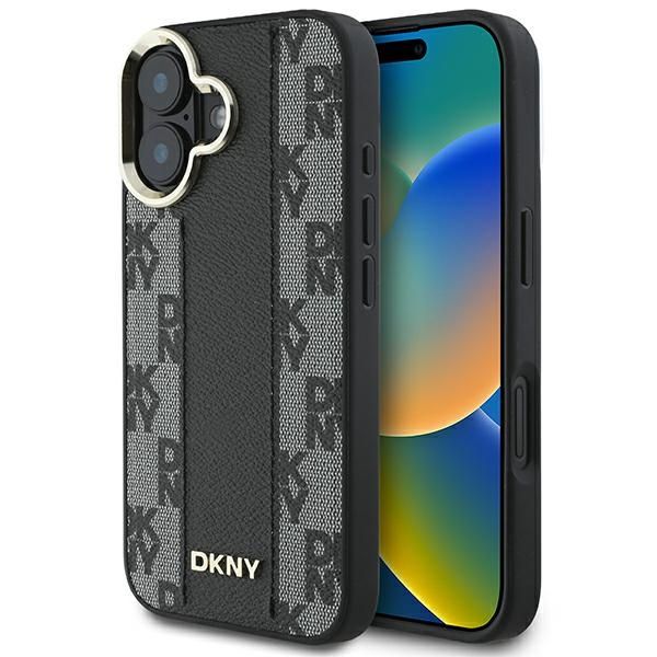 DKNY DKHMP16MPCPVSLK iPhone 16 Plus6.7 czarny/black hardcase Checkered Pattern Magsafe
