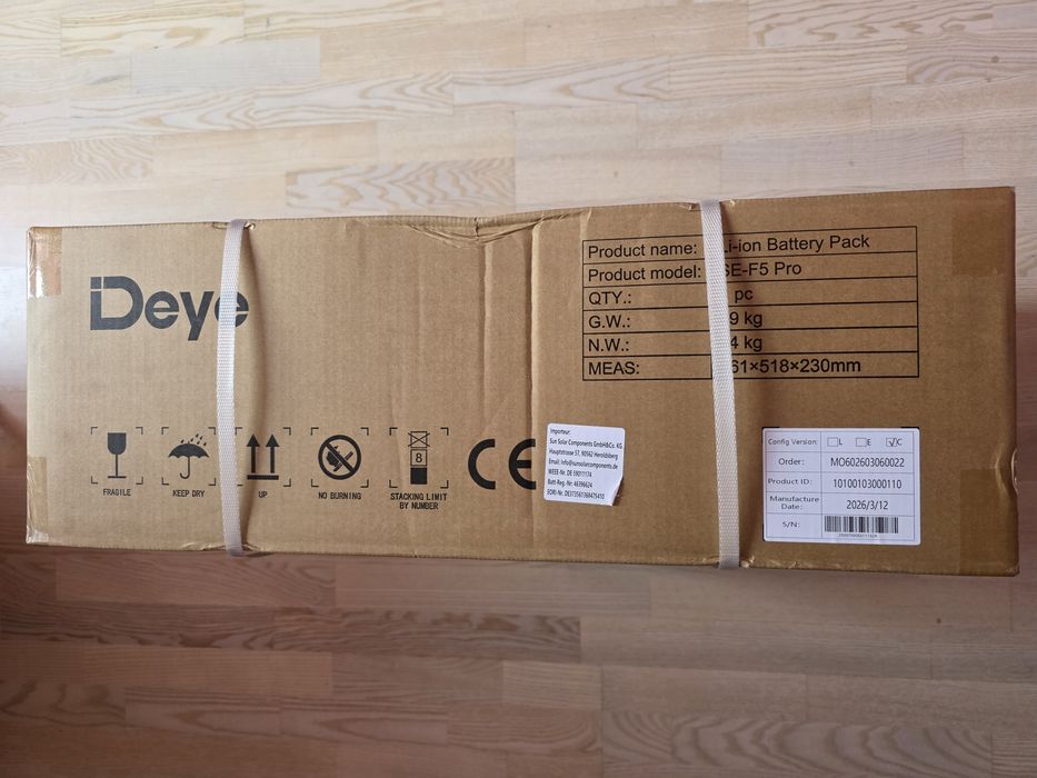 Батарея Deye SE-F5 Pro-C 5.12kWh
