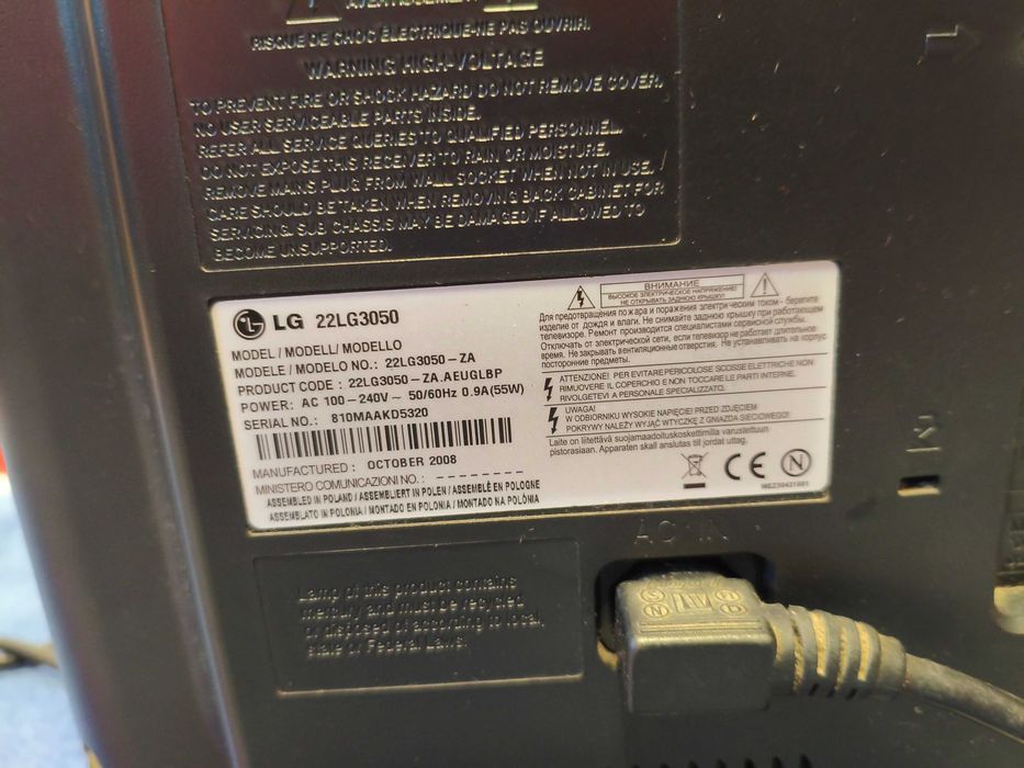 televisor usado marca LG