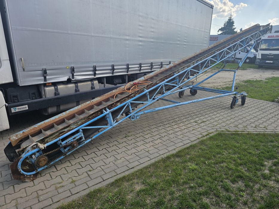 Taśmociąg podajnik taśma sortownik  ziemniaki cebula elektrobęben